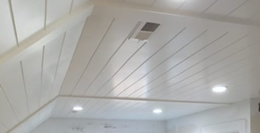 V Groove Plywood Plank Ceiling Zircon
